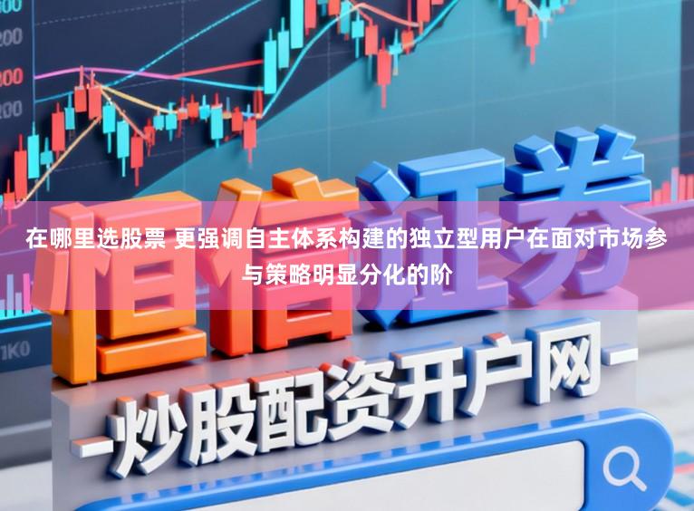 在哪里选股票 更强调自主体系构建的独立型用户在面对市场参与策略明显分化的阶