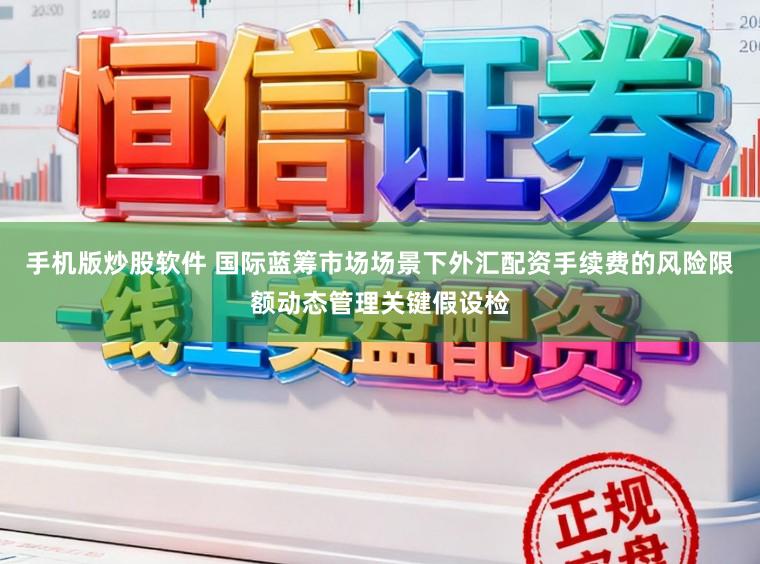 手机版炒股软件 国际蓝筹市场场景下外汇配资手续费的风险限额动态管理关键假设检