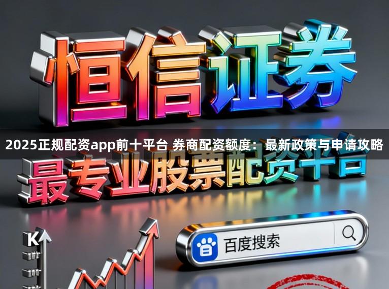 2025正规配资app前十平台 券商配资额度：最新政策与申请攻略