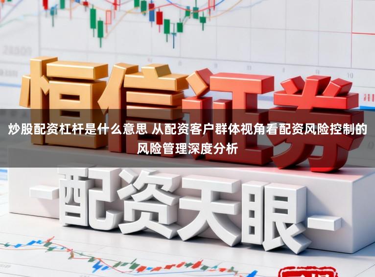 炒股配资杠杆是什么意思 从配资客户群体视角看配资风险控制的风险管理深度分析